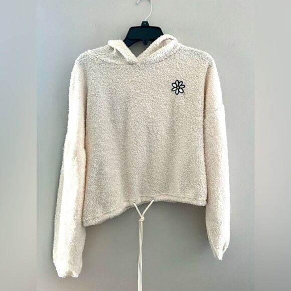 NWT! POLLY & ESTHER
Juniors' Drawstring-Hem Faux-Sherpa Faux Sherpa Hoodie XL - Picture 8 of 8